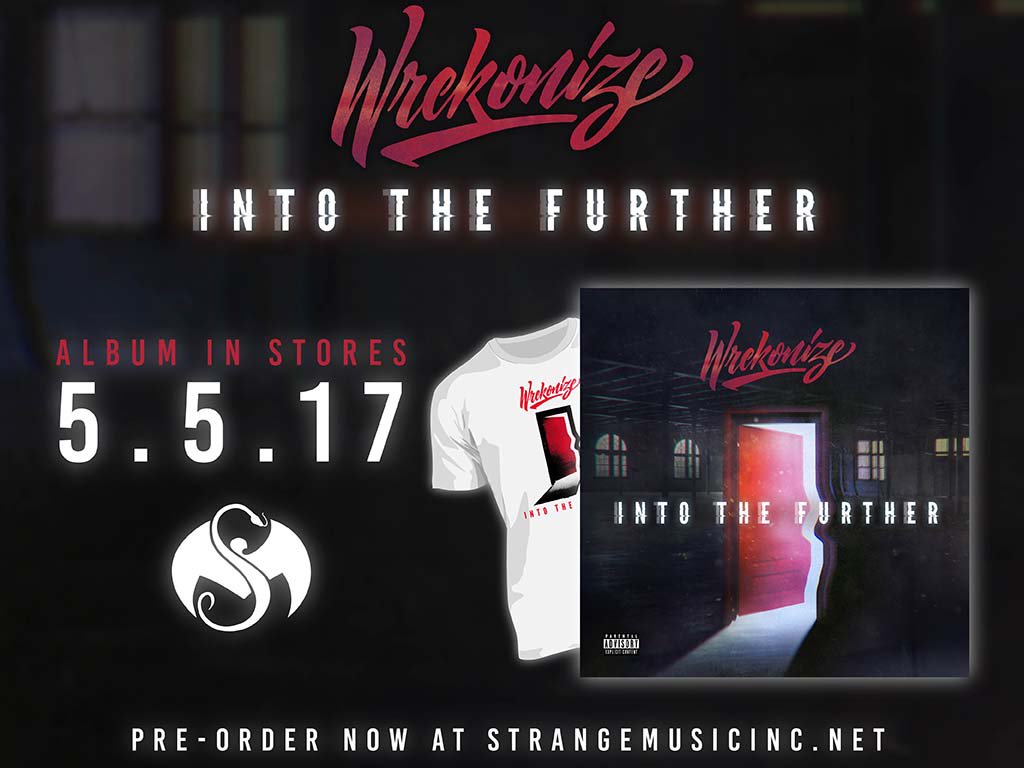 StrangeMusicInc's tweet photo. Let @Wrekonize take you #IntoTheFurther with a brand new solo album due out May 5th! Pre-order your copy now!

>>>>https://t.co/ytV73WiLG9 https://t.co/Ns2asFbXNJ