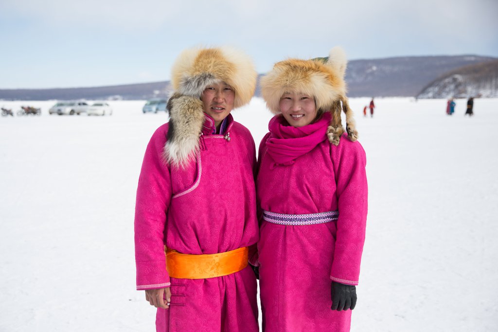 wwd's tweet photo. Mongolians decked out in their best clothing for the annual Ice Festival: https://t.co/k8MS2OLbPy https://t.co/eii1ceeXIs