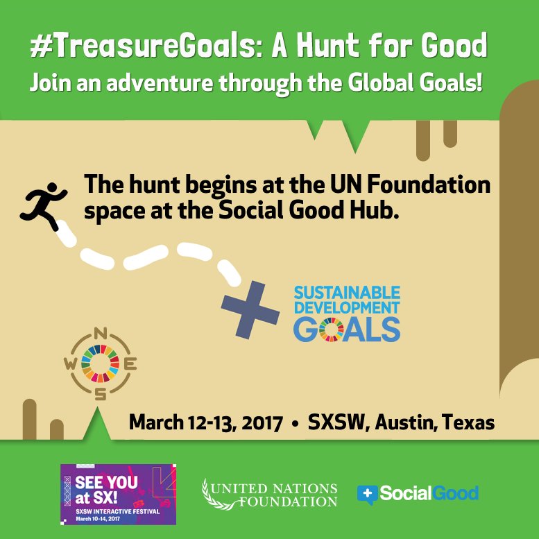 ConservationOrg's tweet photo. Find @ConservationOrg in the #TreasureGoals Hunt for Good at #SXSW with @unfoundation & @SXSW #SocialGoodatSXSW https://t.co/KQSZ8YG4kO https://t.co/SVfnVWmHg5