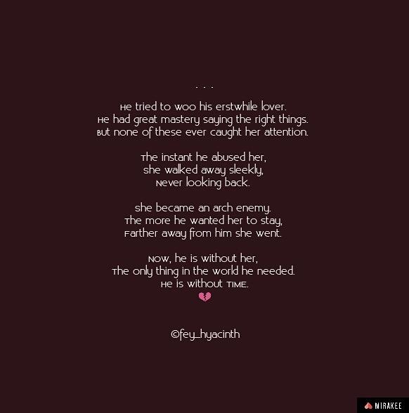 FeyHyacinth's tweet photo. Don't abuse time.
#RustyWriter
#writing https://t.co/aBmCxPalN3