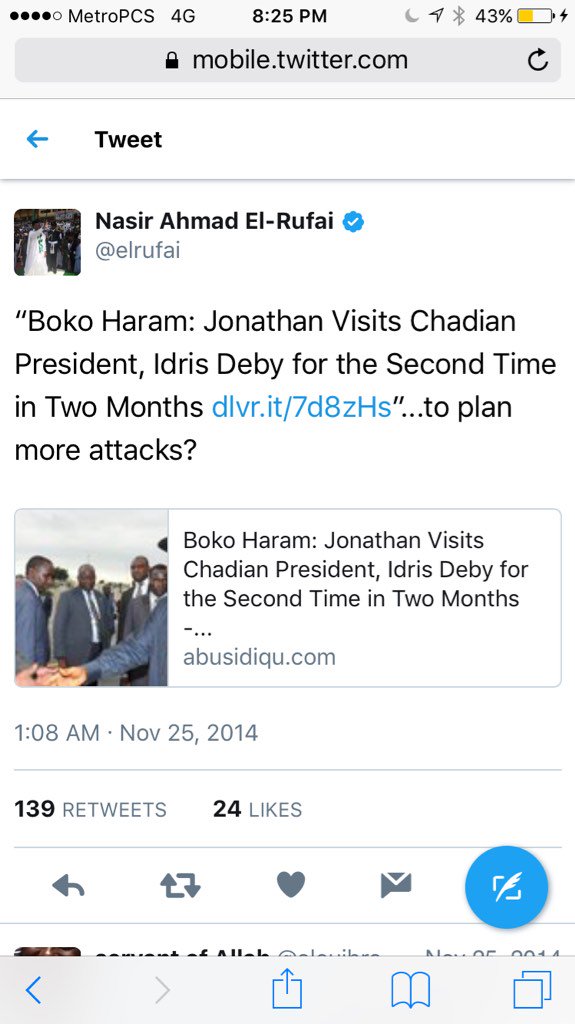 iamlanreadeleke's tweet photo. @elrufai you posted these kind of stuff and still walked freely #FreeAudu cc @MI_Abaga @Iceprincezamani @Jessejagz https://t.co/dJZnDeLQi8