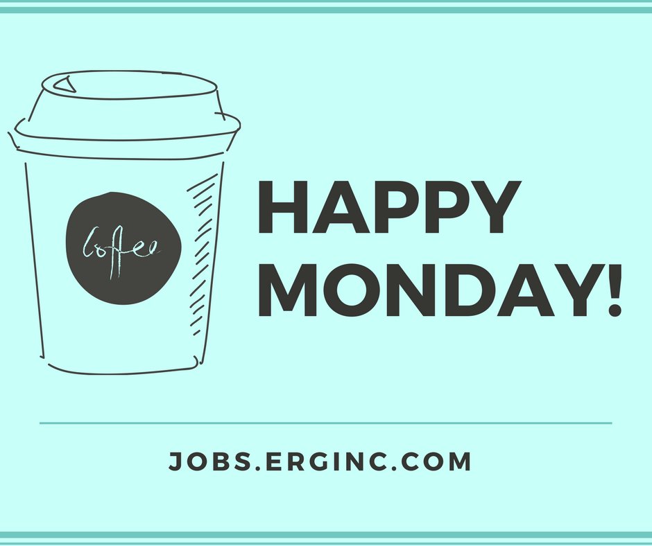 Mondays are for fresh starts! Find your fresh start here--> jobs.erginc.com