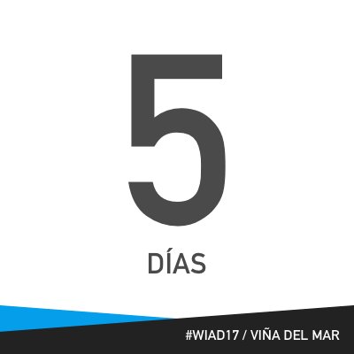 wiadvinadelmar's tweet photo. 5 días! https://t.co/hmouongVC5 #wiad17 https://t.co/m11swb6InF