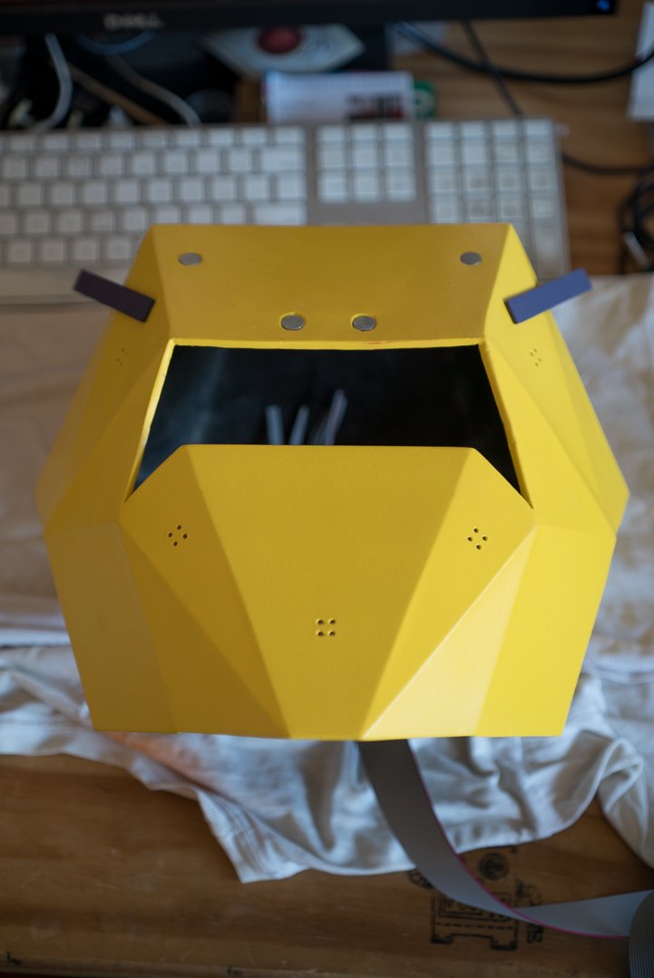 maxiborga's tweet photo. finished the electronics for @NandoSarmiento's new #ToughCoded mask. It will premiere at @sxsw in a couple of days! https://t.co/WKaQ69Q96p