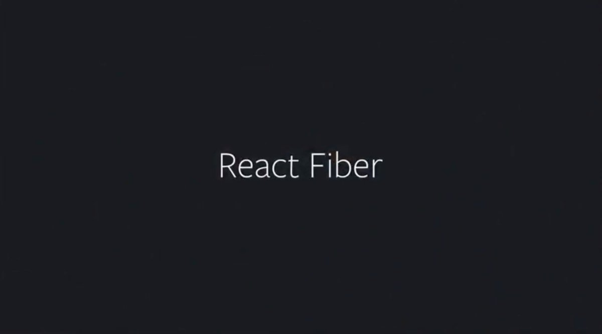 ghoullier's tweet photo. React fiber is coming #reactconf17 https://t.co/2a44Vb6V3p