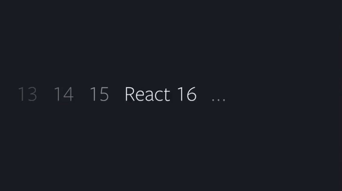 ghoullier's tweet photo. React fiber is coming #reactconf17 https://t.co/2a44Vb6V3p