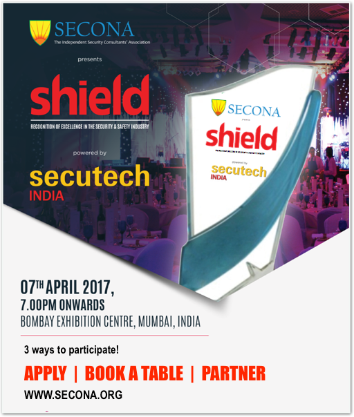 SECONAastra's tweet photo. SECONA Shield Awards 2017, powered by Secutech India - last date for submitting applications extended to 25th March 2017. https://t.co/1JGDmZmuTK