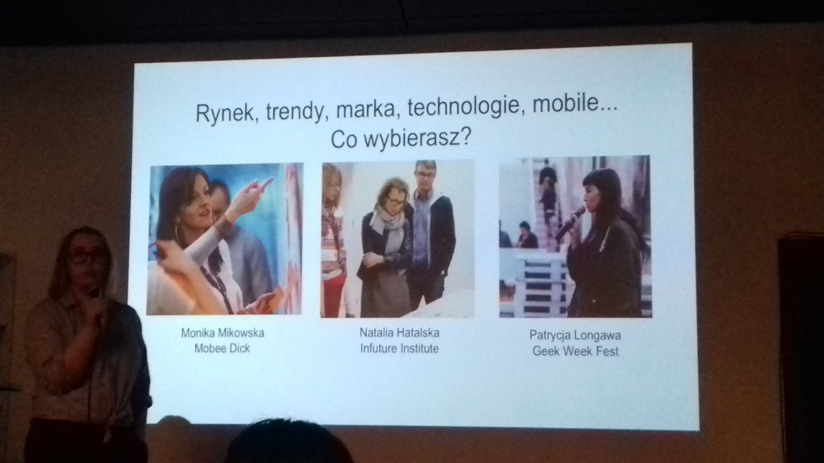 PaulinaWojciak's tweet photo. #womenintech @mobimoni @RitaPater @hatalskacom @pati_long #geekweekfest #mobeedick #infutureinstitute #techklub @wzmacniaczorg https://t.co/i89SaXzs2p