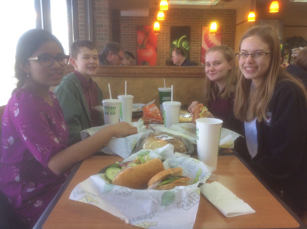 0IsLessThan1's tweet image. ERA Math Team @Subway! Sri says doing math sure builds an appetite!