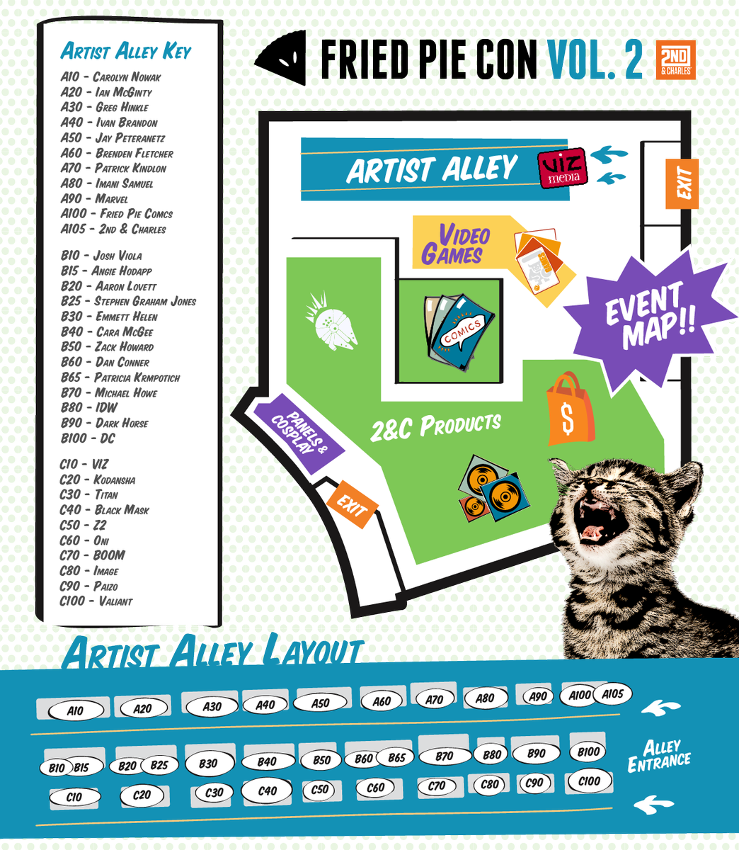 friedpiecomics's tweet photo. FRIED PIE CON 2 ARTIST ALLEY IS UP!!!
https://t.co/CxErDU3qmP https://t.co/YFW6V425Ns