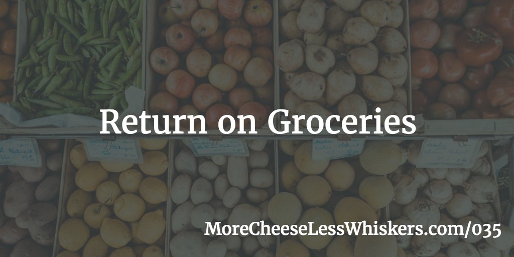 Return on Groceries... Any business can show the benefits rather than the cost.  New show up at buff.ly/2n08zOR #marketing #trypod