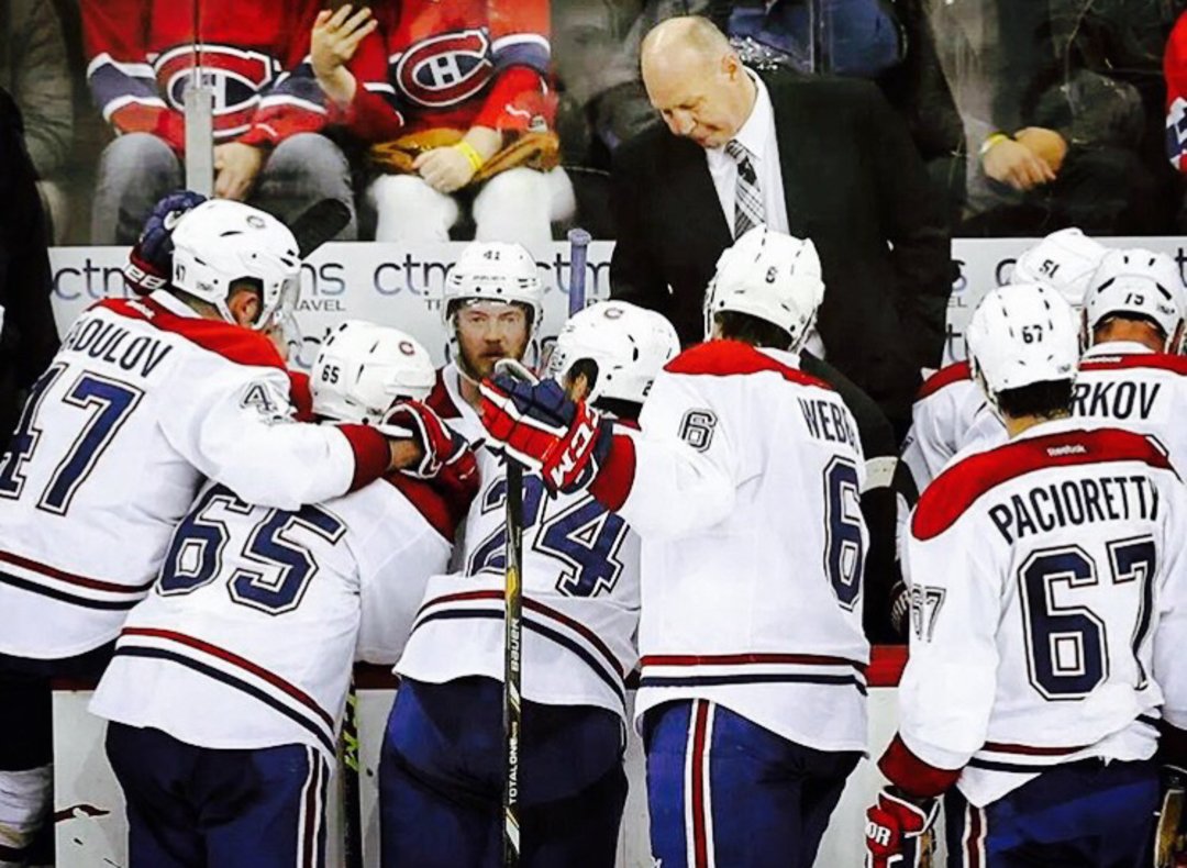 Great being back on ice and winning with the boys #gohabsgo