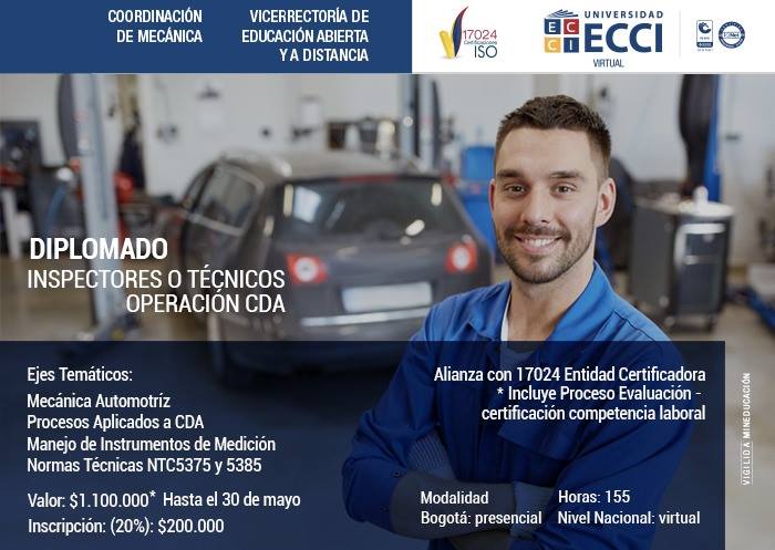 EcciVirtual's tweet photo. #EcciVirtual Formarse y certificarse de manera virtual con el Diplomado “Inspectores o Técnicos de Operación CDA” https://t.co/eo0VFoSSDu https://t.co/5BP8uCSFIe