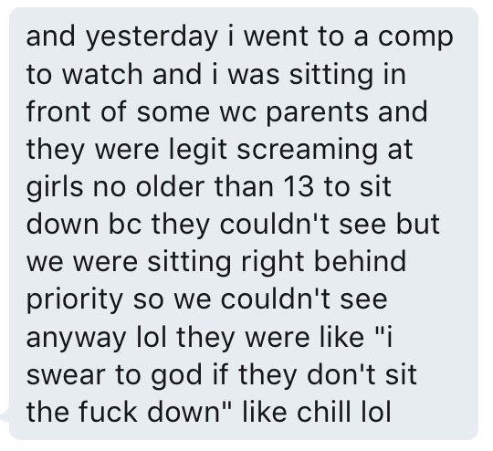 cheerfess's tweet photo. Shitty cheer moms being shitty 🤔 No surprise here 🙄 https://t.co/qL2A3NYU1j