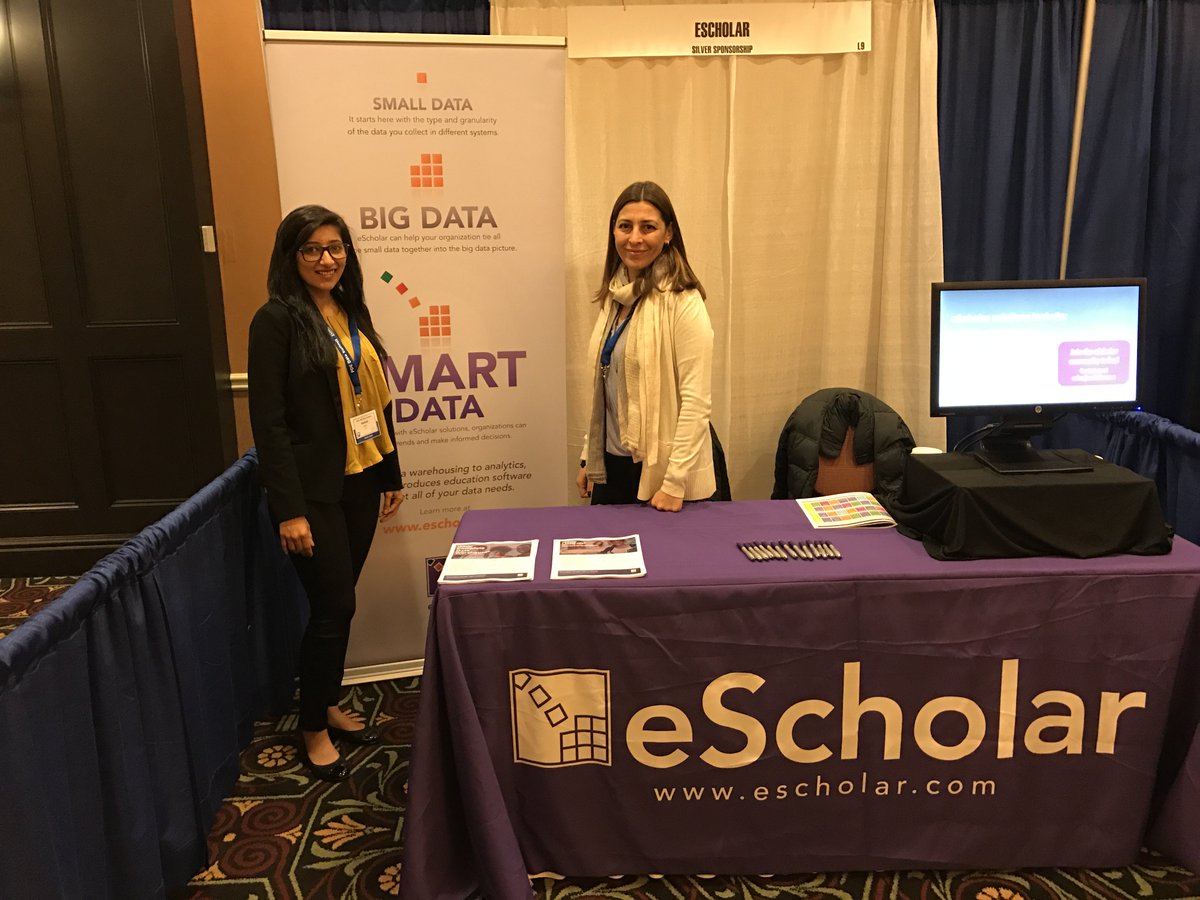 eScholar's tweet image. Are you enjoying the first day of the #DATASUMMIT2017? We sure are! What sessions did you find most interesting today? #edchat #education