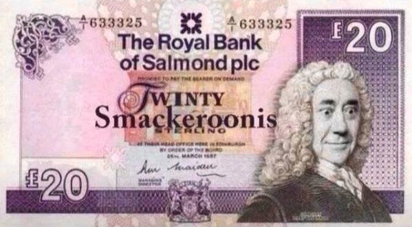 eireannks's tweet photo. So Sturgeon just indicated the currency of an independent Scotland would not be the Euro or the Pound... #smackeroonis it is then!!! https://t.co/Zper0zjD55