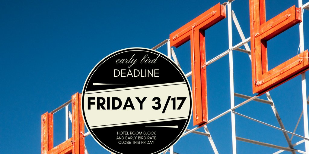 PBSTechCon's tweet image. Early birds all know
Friday is the last chance to
book room block too
#TechConHaiku