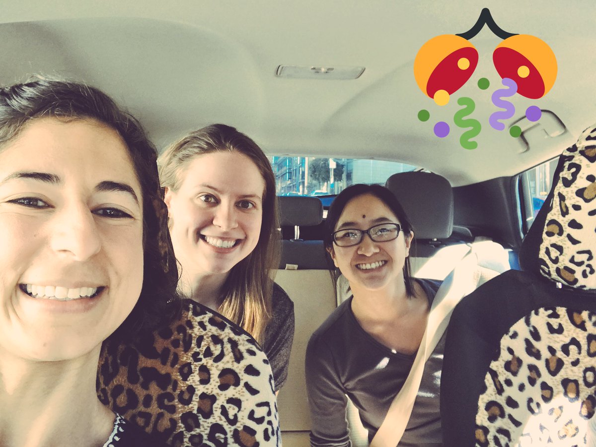 Selfie in car with Katie, Jess and me!