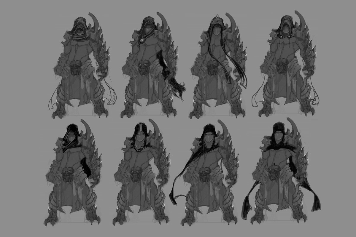 MadGamerStudios's tweet photo. Studies for the different classes the character will have. In order; #Berserk, #Warrior, #Shaman &amp; #Druid. More soon! #gamedev #sketch https://t.co/hnC955sPYa