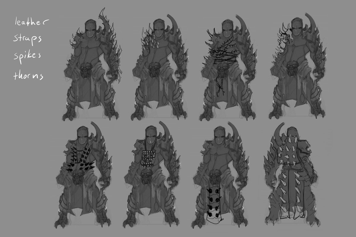 MadGamerStudios's tweet photo. Studies for the different classes the character will have. In order; #Berserk, #Warrior, #Shaman &amp; #Druid. More soon! #gamedev #sketch https://t.co/hnC955sPYa
