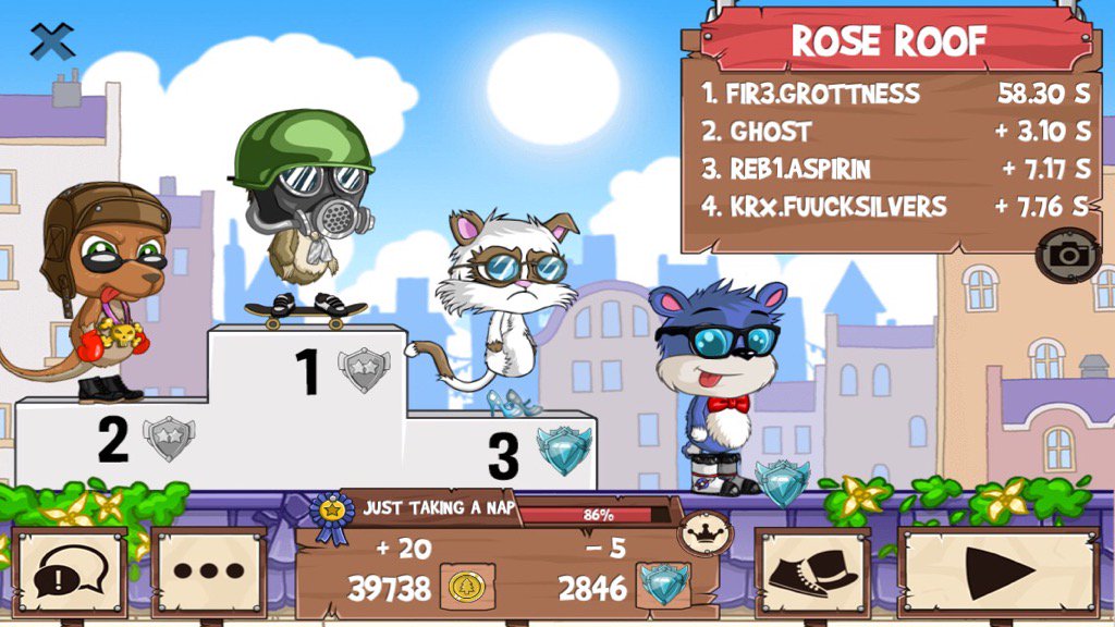 nunyabeeznesss's tweet photo. Lmao I'm sorry that you thought you won 3rd. Should have saved a power up😂 @ #funrun2 #Grottness #Ghost #FuuckSilvers https://t.co/dJeKxsGrJ9