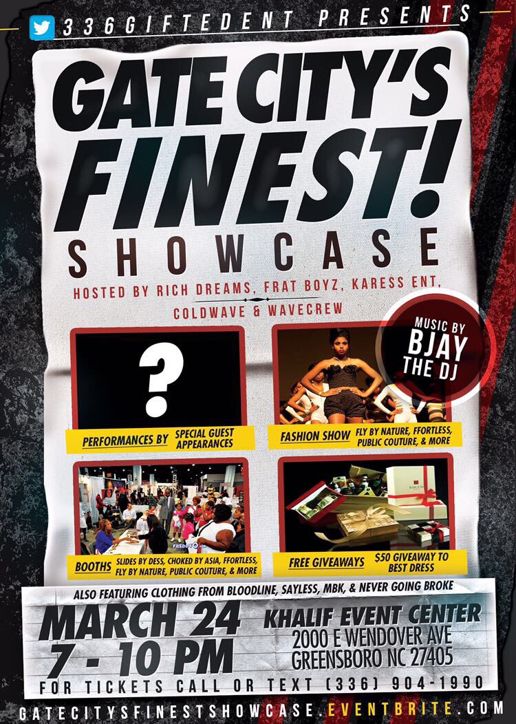 336GiftedEnt's tweet photo. Issa Movie 🎥 March 24th Greensboro Fashion shows….Performances… Giveaways https://t.co/U3JWeN2HR2
