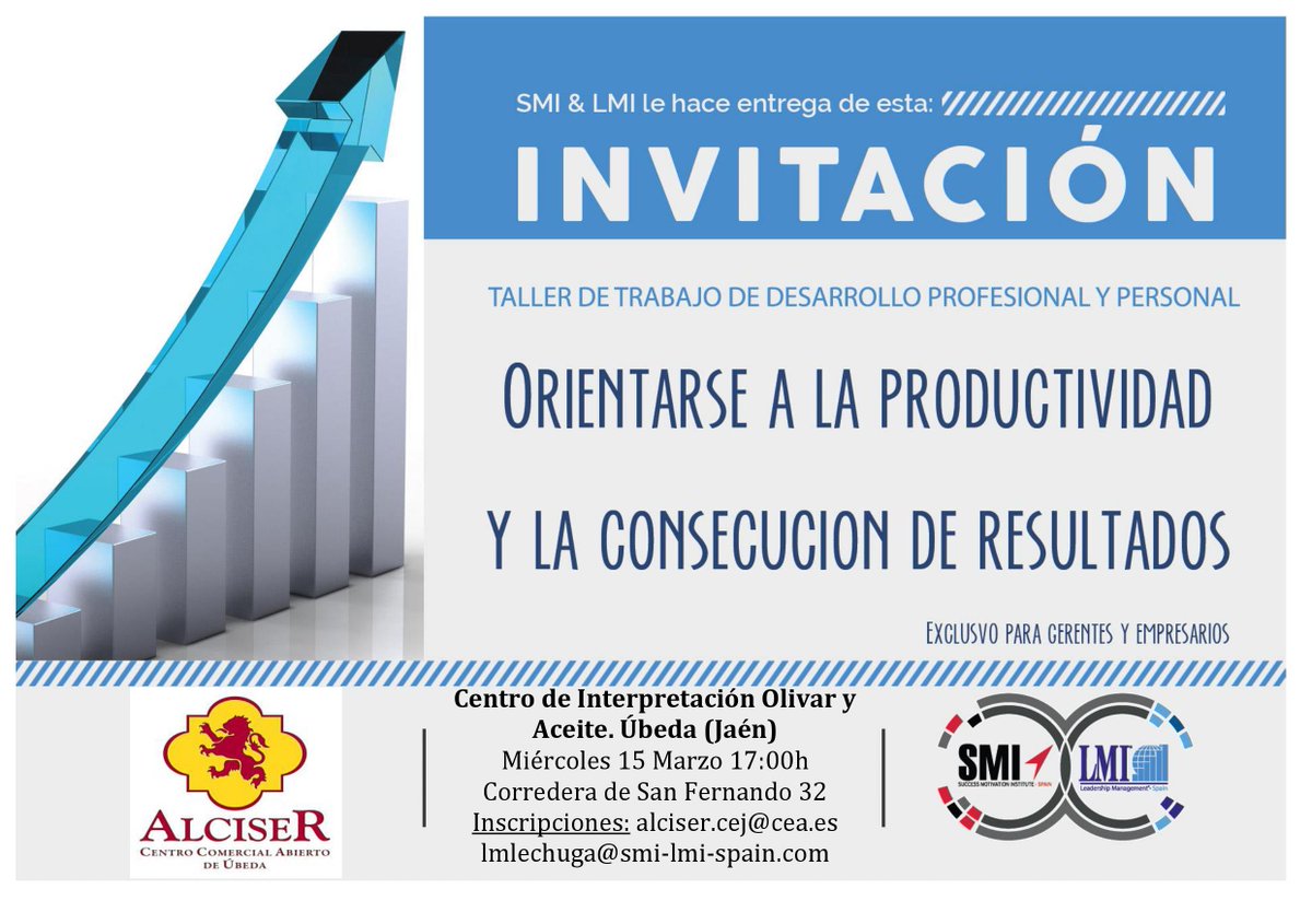 alciser's tweet photo. ¿Quieres descubrir herramientas para mejorar tu productividad personal, tus resultados y competitividad o tu #calidaddevida? ¡Apúntate! https://t.co/XYEocb52FH