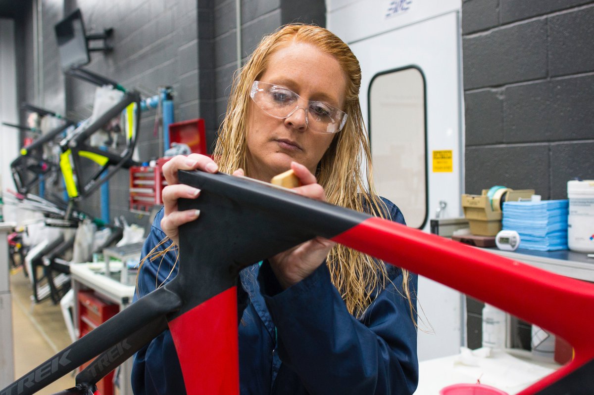 Meet Amy. Amy is a master decaler for Trek’s custom bike service, Project One. Read her story: bit.ly/2mD3F82