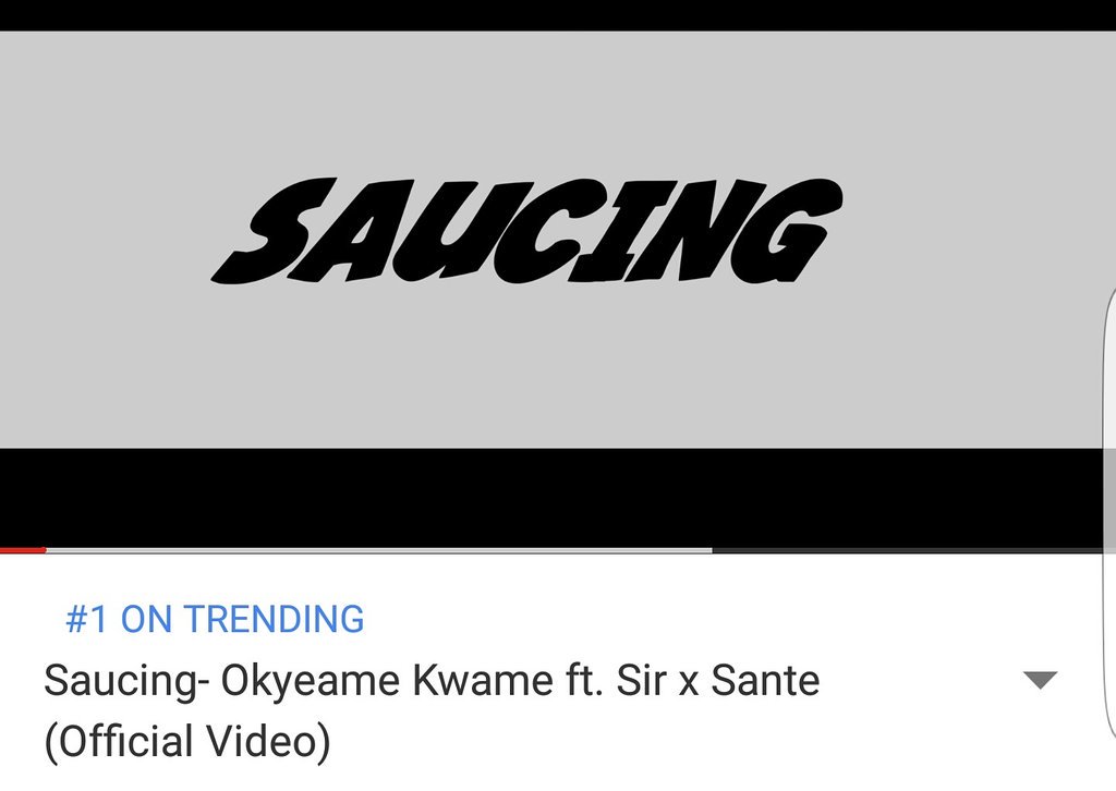 okworldglobal's tweet photo. #Saucing is on YouTube number 1 trend. https://t.co/GDZw9czqsF