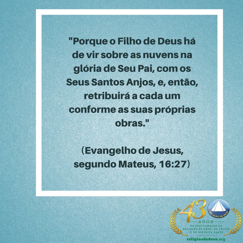 Continuemos perseverando no #Bem sempre. 😉🙏 #BoasObras #EvangelhodeJesus