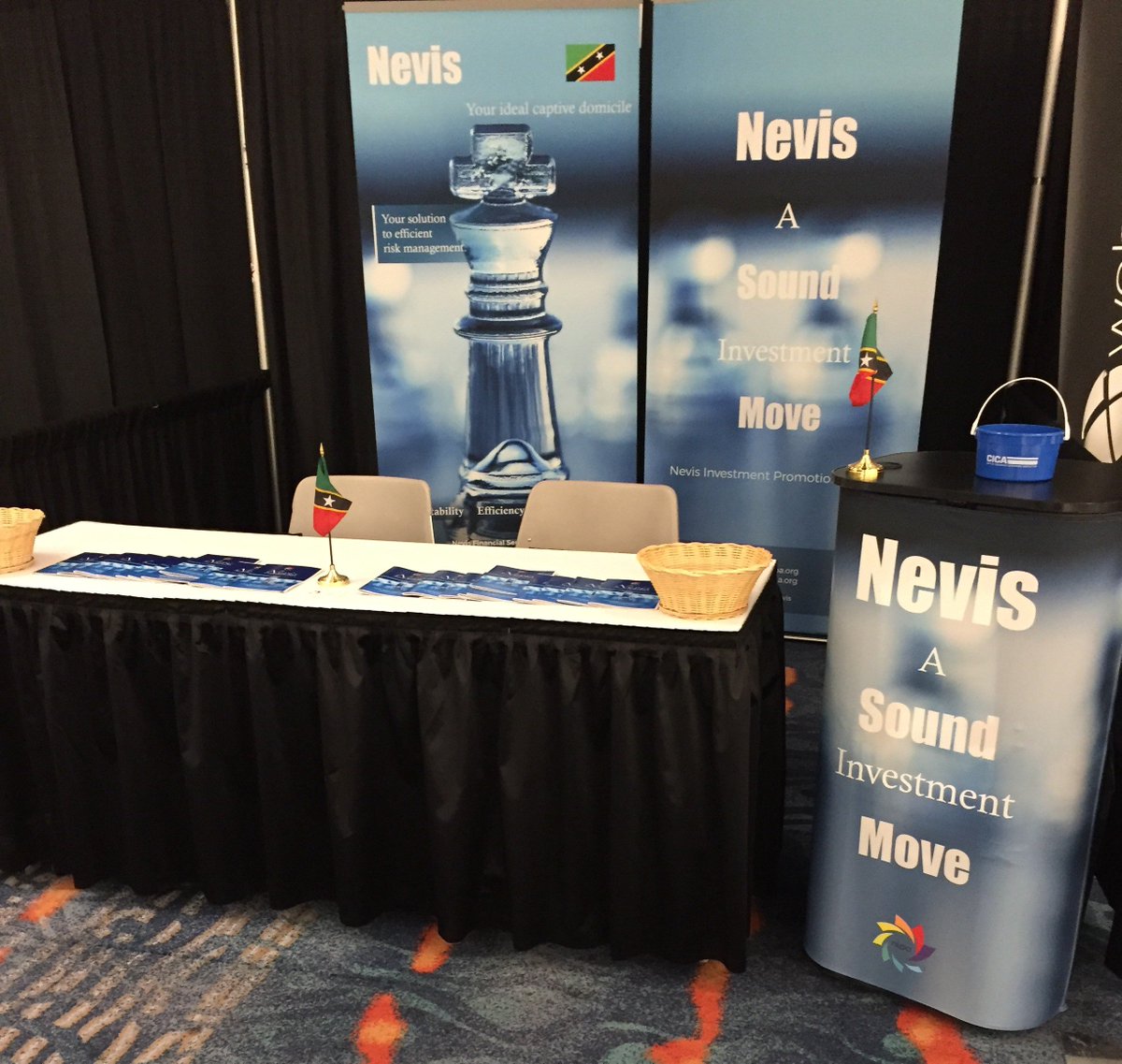 InvestNevis's tweet photo. #Nevis Investment Promotion Agency, booth #21 at this yrs #CICA2017 #conference in #SanDiego, CA. https://t.co/LNAsFBk9dW
