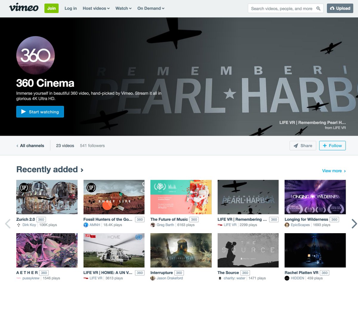 WWUTechCenter's tweet image. This could be cool- #vimeo dives into 360 #cinema video section on immersive viewing samples. #edtech #vr #360video vimeo.com/channels/360vr…
