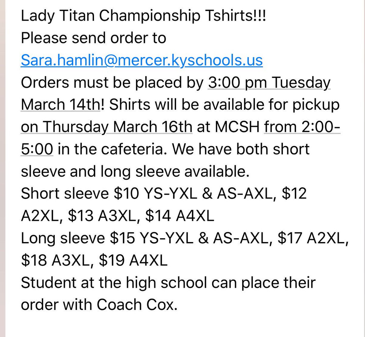 MercerCoTitans's tweet photo. Details on how to purchase your @Lady_TitansBB State Champions Shirt! https://t.co/wa6XISQBnB