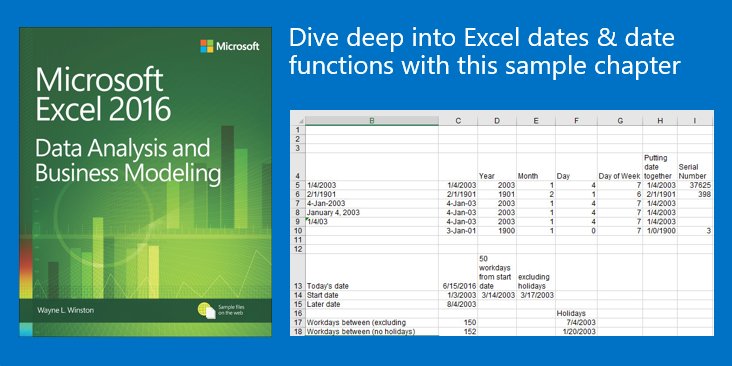 When you try to enter dates into #Excel, do random numbers show up instead? Find out what it means &amp; how to fix it: msft.it/60108X4Lr