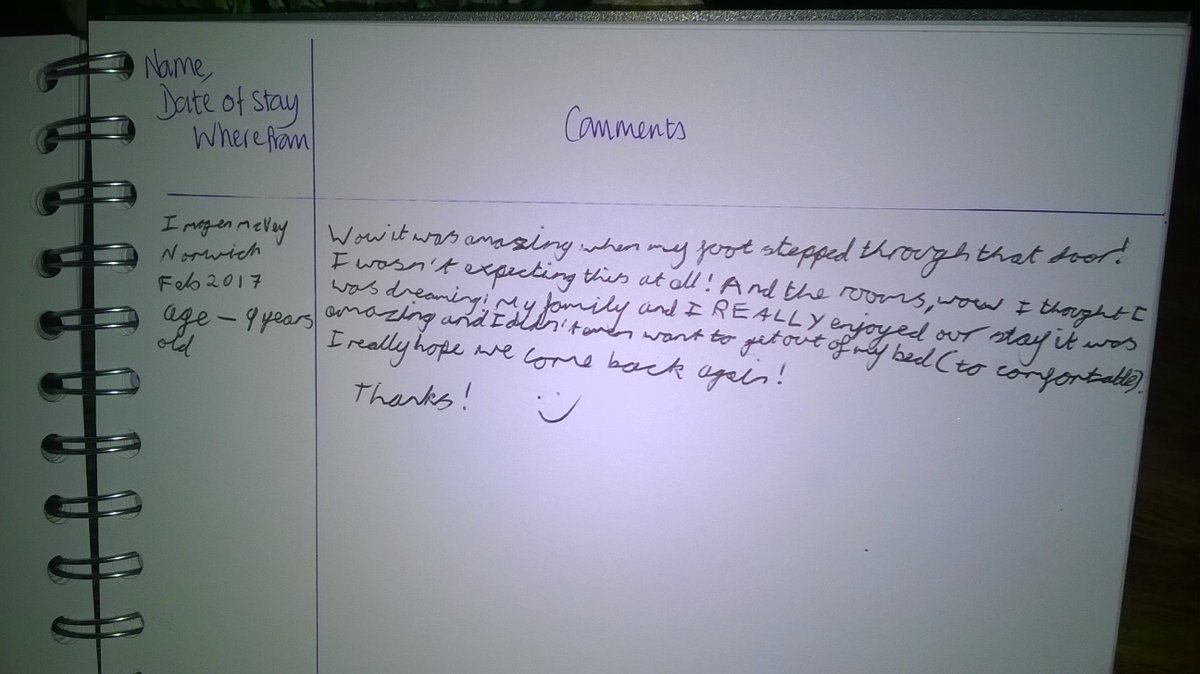 My fav review, thanks Imogen aged 9 :-) 'wow, it was amazing when my foot stepped through that door'