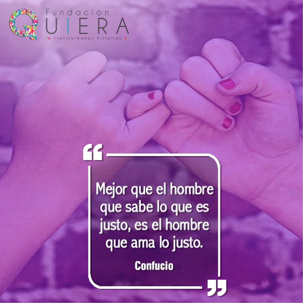 FundacionQuiera's tweet image. El carácter de una persona traza su destino. #TransformamosConAmor