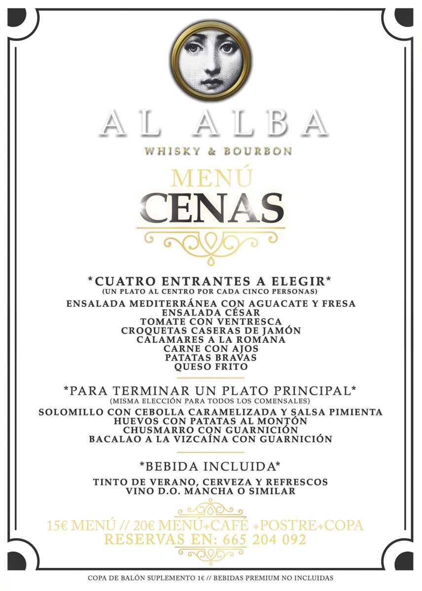AlAlbaCopas's tweet photo. Al mediodía o por la noche, un menú en Al Alba para cada ocasión. No lo pienses y haz tu reserva. ¡Te esperamos! https://t.co/FFE6Mv9aPd