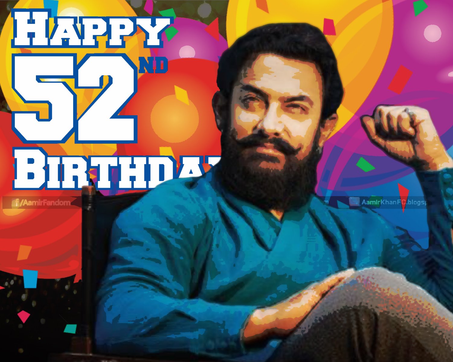 Wishing Aamir Khan A very Happy 52th Birthday, a bollywood legend. 
