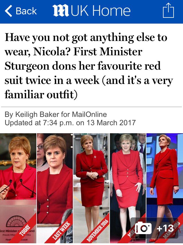 NWCI's tweet photo. Important breaking news story - Nicola Sturgeon, outfit repeater. https://t.co/OcILREIUSA