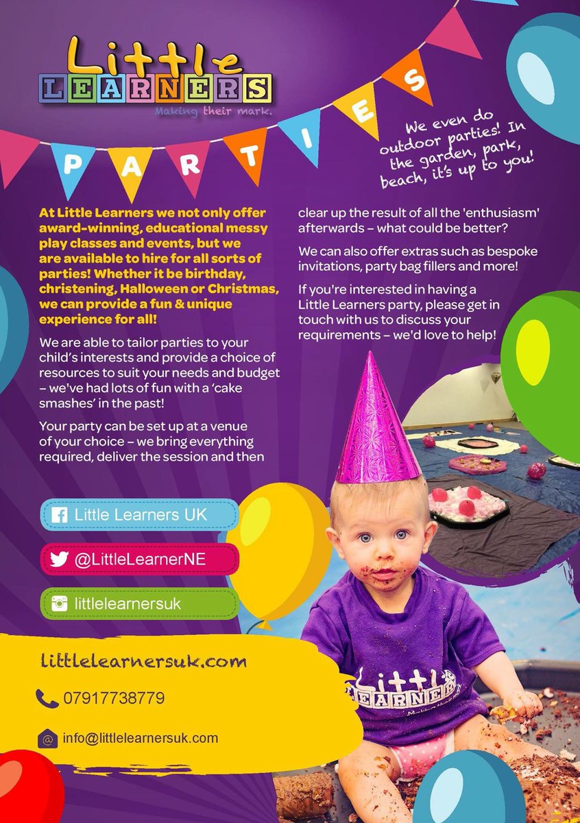 Did you know we do parties too? Tailored to your theme and even a cake smash!! Oh and we tidy up the mess! 😜 #nmummieshour #northeasthour