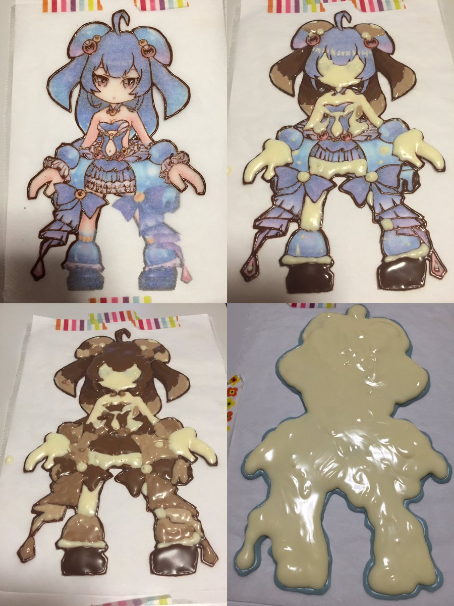 ちぃ 白猫プロジェクト 斧ノア ノアちゃんができるまでの工程 推しだけに色変えるの細かいとこまでめちゃくちゃ頑張った W ただ画像反転させるの忘れてたのが心残り 完成後冷蔵庫の上の方から滑り落ちて割れました ちぃの