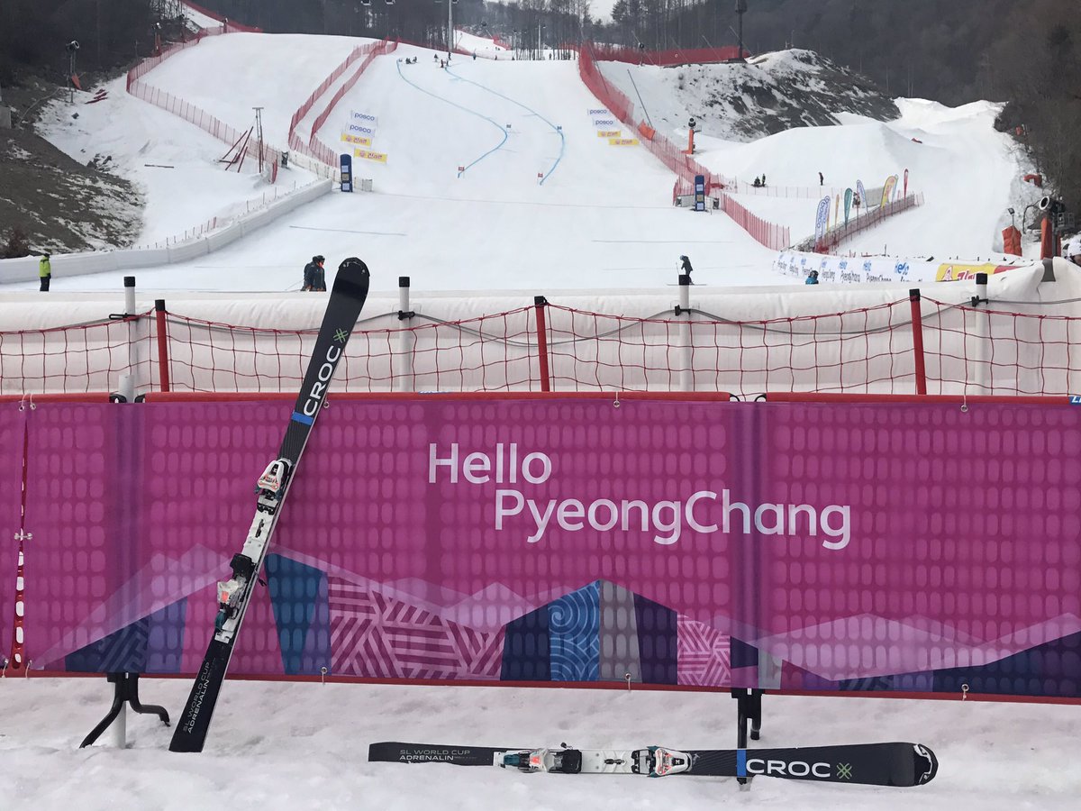 <a href="/crocsports/">Croc Sports</a> croc slalom skis saying hello Pyeongchang during the @ParaAlpine World Cup finals Super G. <a href="/wellsnowsports/">Wellsnowsports</a> <a href="/RHQ_The_RLC/">This account has moved to @UKArmyLogistics</a>