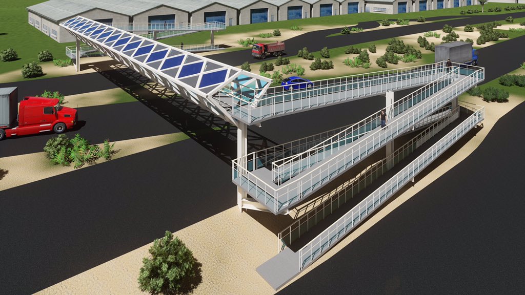 ChrisDaes's tweet photo. Este es el puente peatonal hecho en vidrio y aluminio para cruzar la circunvalar en @TecnoglassSA    Las flores 🌺 moderna ❤❤ https://t.co/3bfC0nM95R