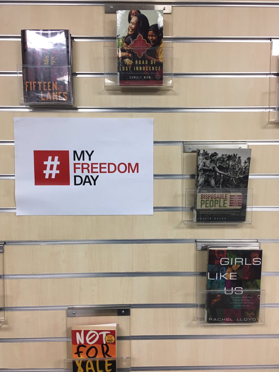 High School library set up for #myfreedomday