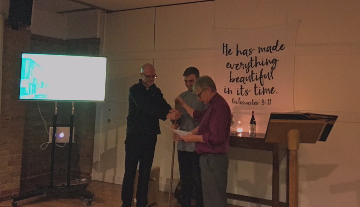 Great to be at the commissioning of @saintmattsE16 tonight. Excited for 'lead missioner' @benalexatkins to keep us updated!