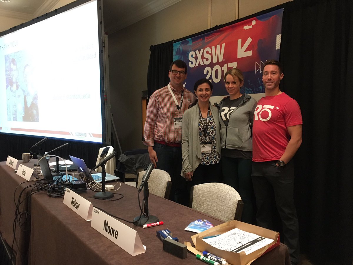 Always fun to co-present with <a href="/wardbullard/">Ward Bullard</a>! Thanks to <a href="/RoFitnessAustin/">Rō Fitness</a> for joining our design thinking workshop at #SXSW today. #sdt4s