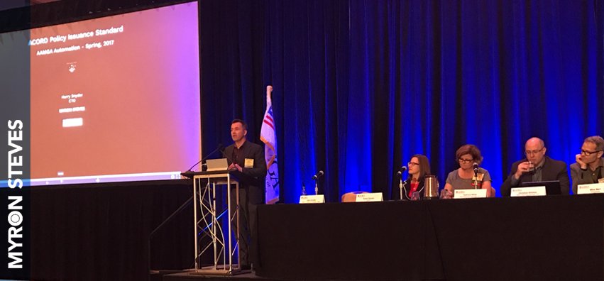MyronSteves's tweet photo. Harry Snyder gave update on ACORD standards and why the industry should adopt new standard for policy issuance #AAMGAtech #AAMGA #insurance https://t.co/cqWFdOrRL7