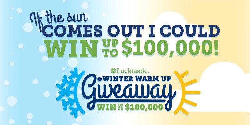 ackuizin's tweet photo. If the sun comes out I could win up to $100,000! https://t.co/hxB4axIJ1w https://t.co/QdWBcfw6hQ