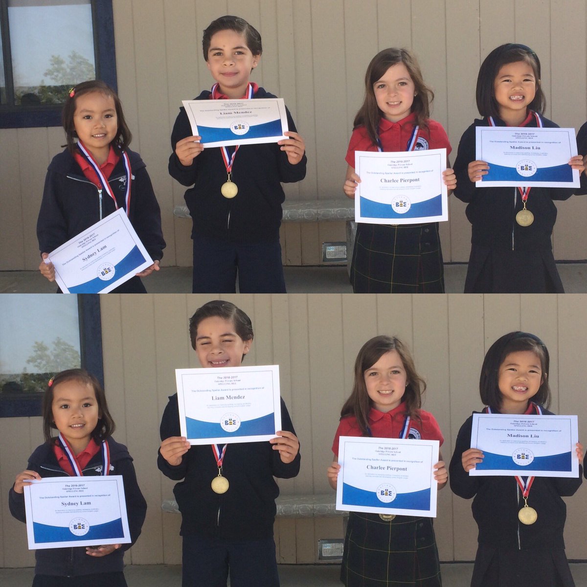 MsMacnCheese16's tweet photo. Spelling Bee 🐝 champs! Awesome job to everyone who participated! #spellingbee @oakridgeschool https://t.co/v8JPBOh8nd
