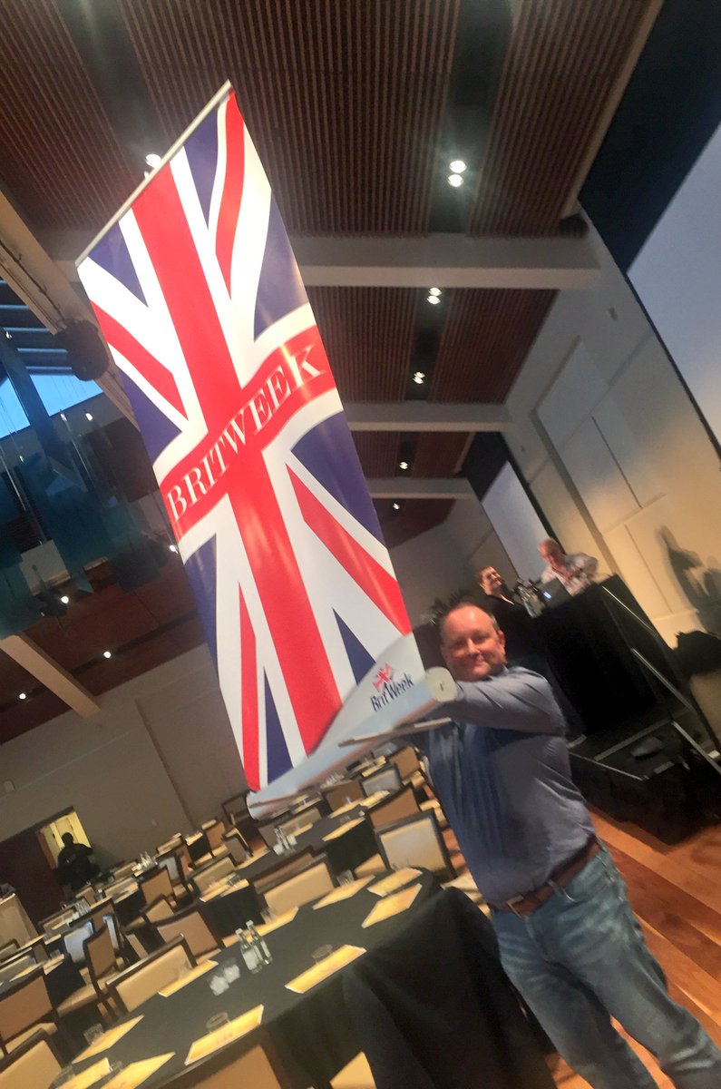 BritWeek's tweet photo. We won't be exiting stage left today! #britweekmiami #hellomiami #musicmonday https://t.co/y0anQDP3IO